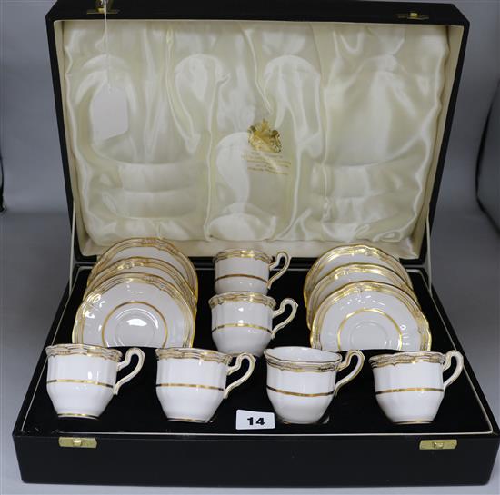 A cased Spode teaset